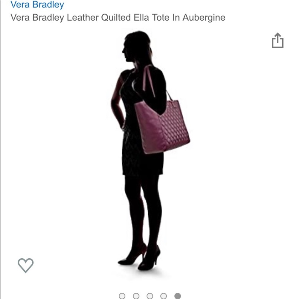 Very Bradley Quilted leather , large Ella tote
